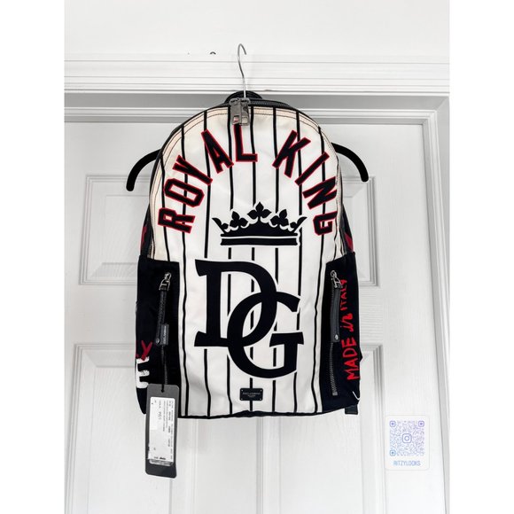 Dolce&Gabbana DG Royal King Unisex Designer Graphic Laptop Backpack - Picture 2 of 15